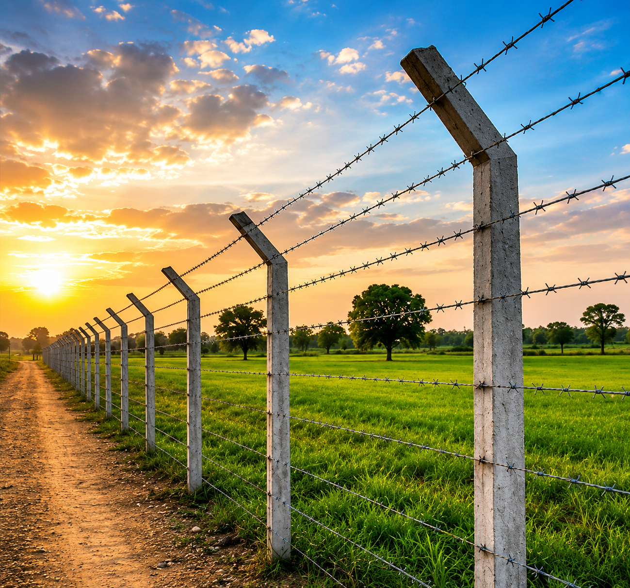Barbed Wire Fencing